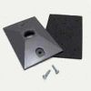 Picture of Light-Bulb-Socket Weather-Proof Electrical-Box-Cover Rectangular Aluminum 1 x 1/2" Gray