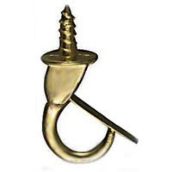 Picture of 7/8" Safety Mug-Hook Polished-brass