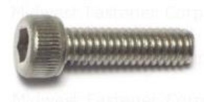Picture of Machine-Screw Knurled-barrel Socket-cap #8-32 X 1/2"