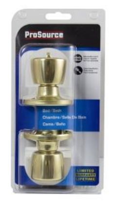 Picture of Ts71v Tulip-Knob Privacy-Lockset Knob-Handle Polished-brass Visual-Pack