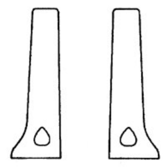 Picture of Bright CHROME Economy Towel-Bar POST