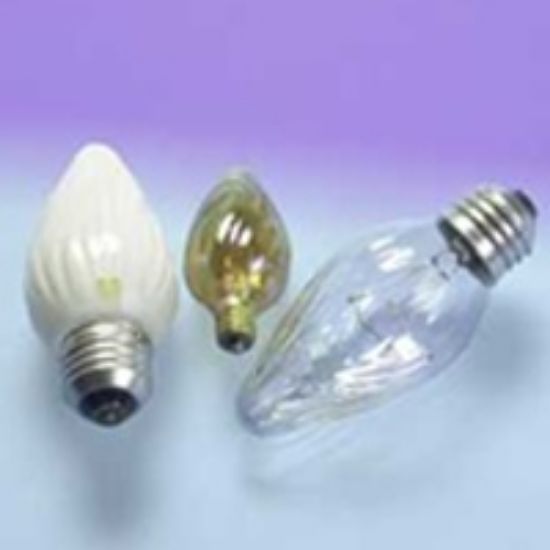 Picture of Light-Bulb Flame-Shape Bulbs Amber