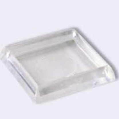 Picture of Caster-Cup 1-7/8" Square Clear Plastic