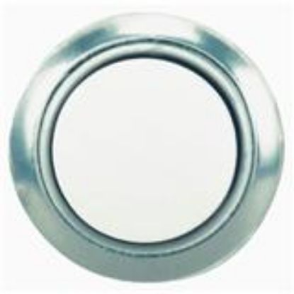 Picture of Lighted White Silver Rim Doorbell Button