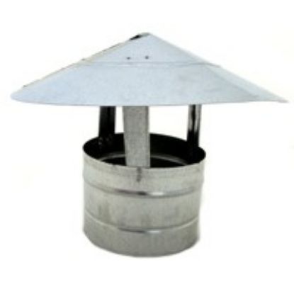 Picture of Galvanized-Steel Roof-Cap 6"