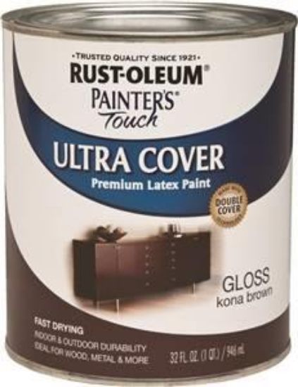 Picture of Paint Latex-enamel Quart Kona-brown
