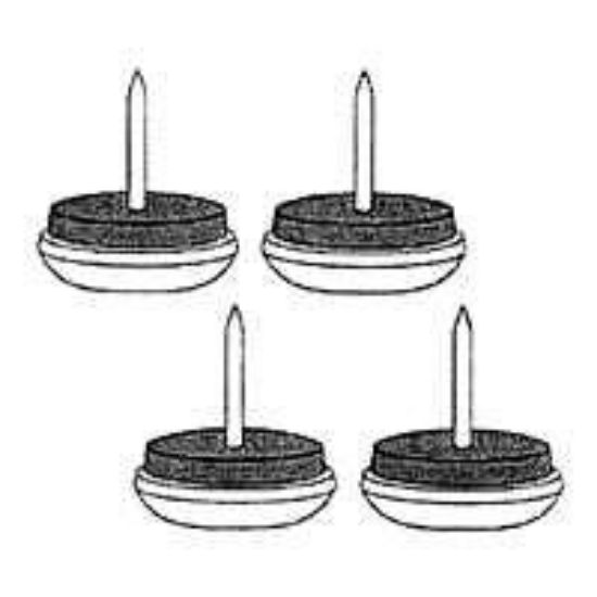 Picture of 1" METAL BASE Furniture-Glides