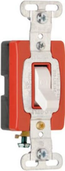 Picture of 20-amp 120/277v White Single-pole Switch