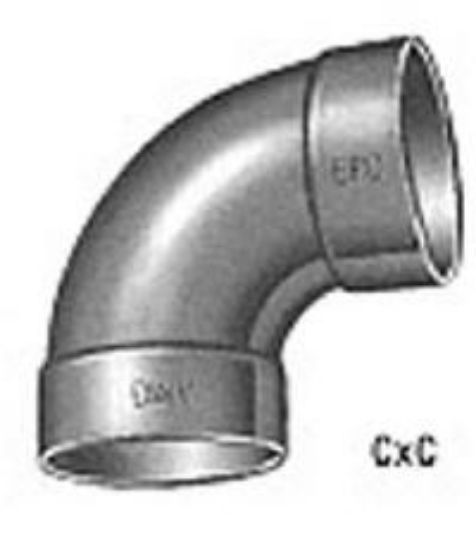 Picture of Wrot-copper Dwv-rated 90°-Elbow C X C 2"