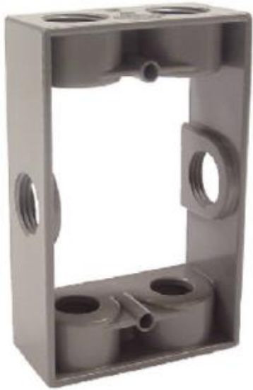 Picture of Electrical-box Weather-proof Extension Rectangular Gray 1/2"