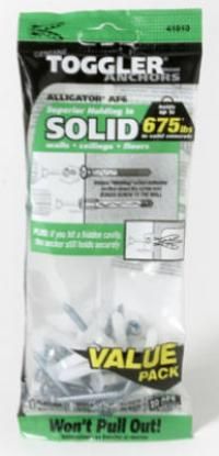 Picture of 20 Af6 Anchors With Flange & 20 #10 X 1-1/2" Screws In Bag 1/4" Drill Size