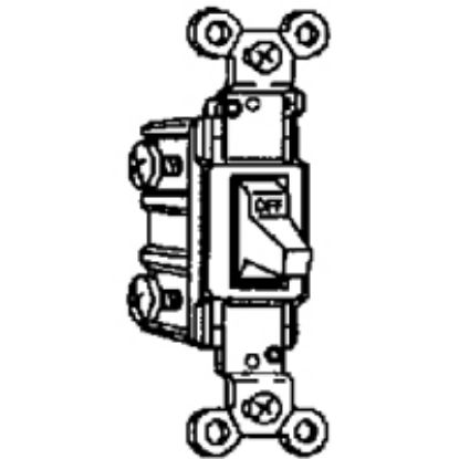 Picture of 20-Amp Single-Pole Switch Brown