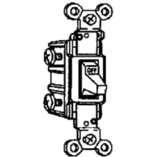 Picture of 20-Amp Single-Pole Switch Brown