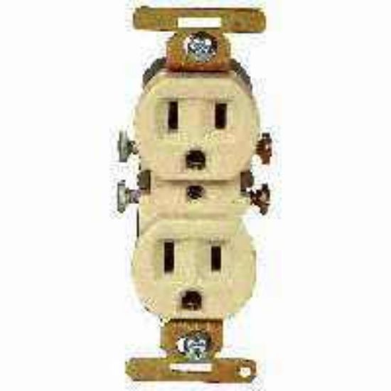 Picture of Electrical-Outlet Duplex-Receptacle Ivory 15-Amp
