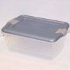 Picture of Storage-Container Household-Storage Transparent Plastic 15-quart 16.9" X 13.4" X 5.4"