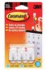 Picture of Adhesive-Mount Micro Hooks White 7-Piece Contains 3 Micro Hooks and 4 Strips