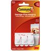 Picture of Adhesive-Mount Micro Hooks White 7-Piece Contains 3 Micro Hooks and 4 Strips