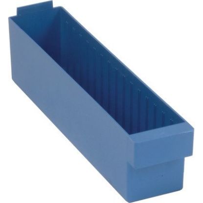 Picture of 17-5/8" x 3-3/4" x 4-5/8" Polystyrene Shelf-Bin Blue