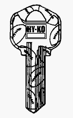 Picture of KW1-09 Keyblank- Football
