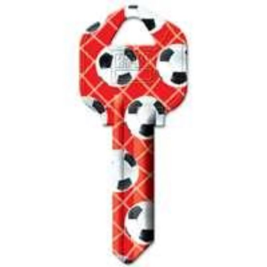 Picture of KW1-10 Key-Blank - SOCCER