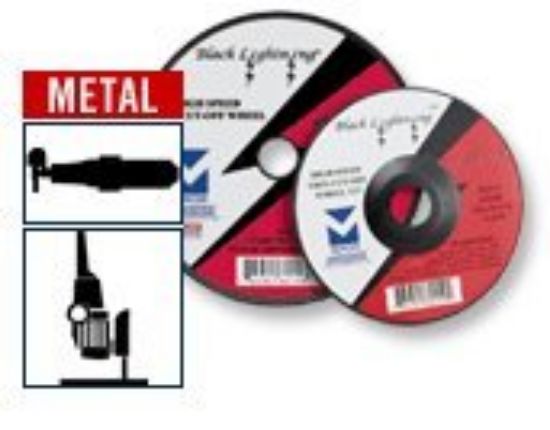 Picture of Metal 6" x 0.045" x 7/8" Black Lightning High-Speed Thin Wheels Type 1 Cutting-Disc