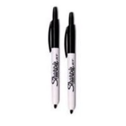 Picture of Permanent-marker Black Fine-Point Retractable 2-pack