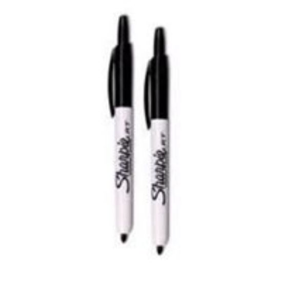 Picture of Permanent-marker Black Fine-Point Retractable 2-pack