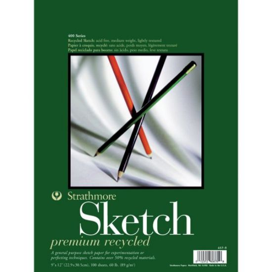 Picture of Premium Recycled Spiral Bound Sketch-Pad 9" x 12"