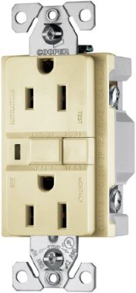 Picture of Electrical-Outlet Self-Test Duplex-Receptacle 15-Amp 125-Volt Double-Pole 3-Wire