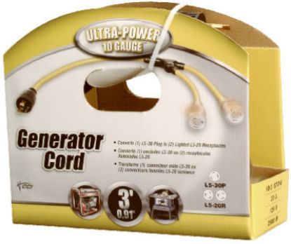 Picture of Extension-cord 3' 10/3 Generator-adapter L5-30