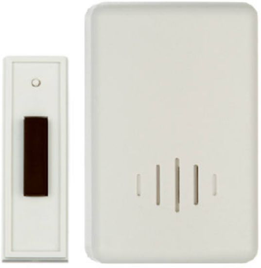 Picture of Doorbell w/ Button Plug-In Off-White