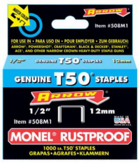 Picture of Monel Rustproof Staples T-50 1/2"