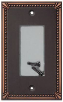 Picture of Wall-Plate 1-Gang Decora/GFCI Imperial Bead Antique-Bronze