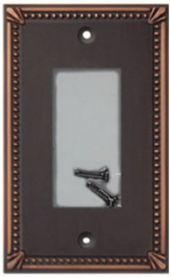Picture of Wall-Plate 1-Gang Decora/GFCI Imperial Bead Antique-Bronze