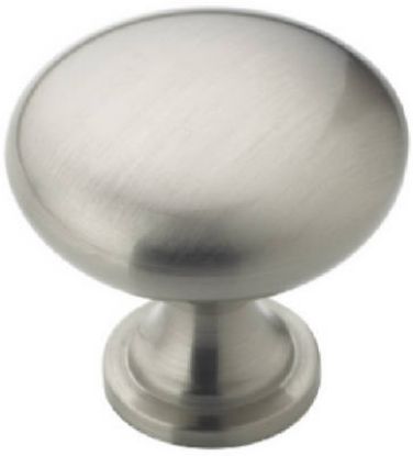 Picture of Cabinet-Knob Traditional Brushed-Nickel 1-1/4" Round