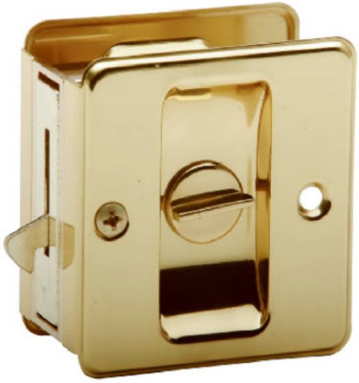 Picture of Sliding Pocket Door-Latch Lock-Set Privacy-Type Solid-brass Lock-Set Privacy-Type 1-1/2" X 2-1/4"
