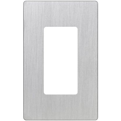 Picture of Screw-Less 1-Gang Decora-Style Stainless-Steel Wall-Plate