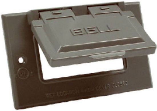 Picture of Reptacle Cover Horizontal Gray