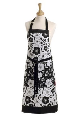 Picture of Black Botanical Cook's Apron