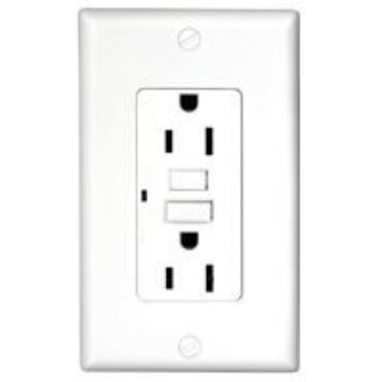 Picture of 15-Amp -Receptacle Auto Test White