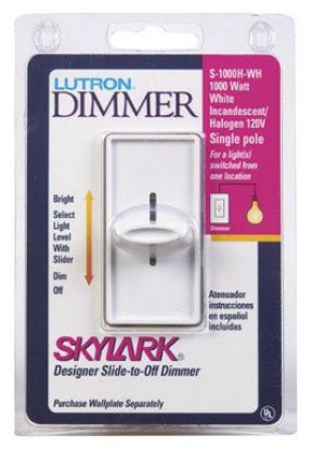 Picture of Lighting-Dimmer Slide-Type Single-Pole White