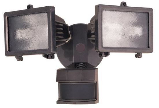 Picture of Security Flood-Light Twin-Head Photo & Motion-Sensor Bronze