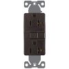 Picture of 20-Amp 125-Volt Electrical-Outlet Self-Test Double-Pole 3-Wire Brown
