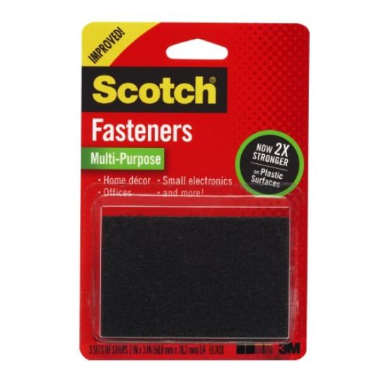 Picture of RF7051 Hook-&-Loop Adhesive Black 2" x 3"