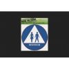 Picture of Restroom Sign Unisex ADA/Title 24 Round Blue Braille