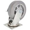 Picture of 6" X 2" Plate-Caster Swivel With Brake Thermoplastic Rubber 500 lbs