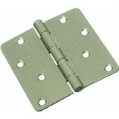 Picture of 821454 Door-Hinge 4" 1/4R Satin NIC