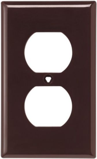 Picture of Wall-Plate 1-Gang Duplex-Receptacle Brown