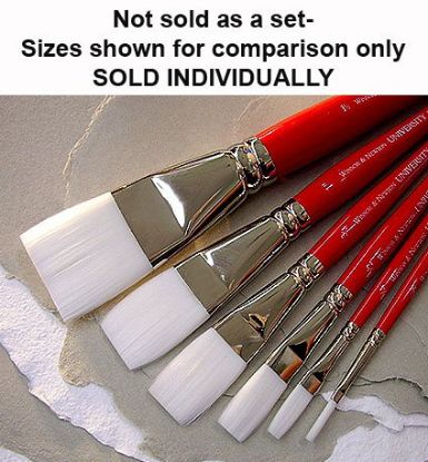 Picture of University Brush 680 One Stroke-Polyester Filament- Short Handle 1/8"