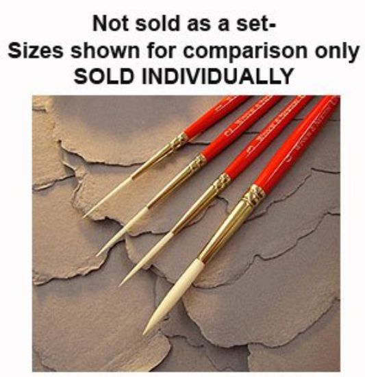 Picture of University Brush 860 White Nylon Script- Short Handle 3